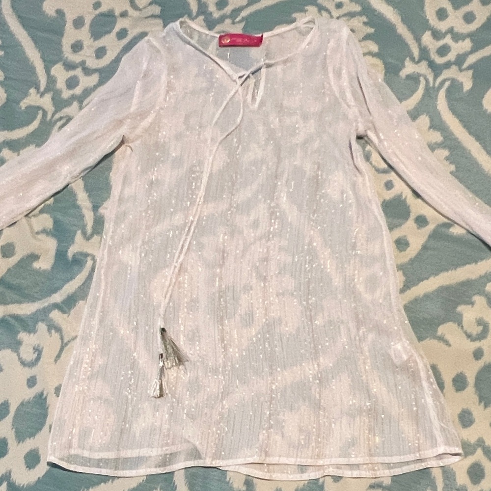White Sheer Swimsuit Coverup